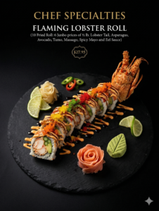 CHEF SPECIALTIES FLAMING LOBSTER ROLL